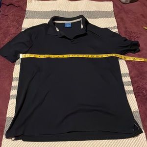 EUC Puritan Navy Blue 3-Button Polo Shirt with Pocket, Sz Medium (38/40)